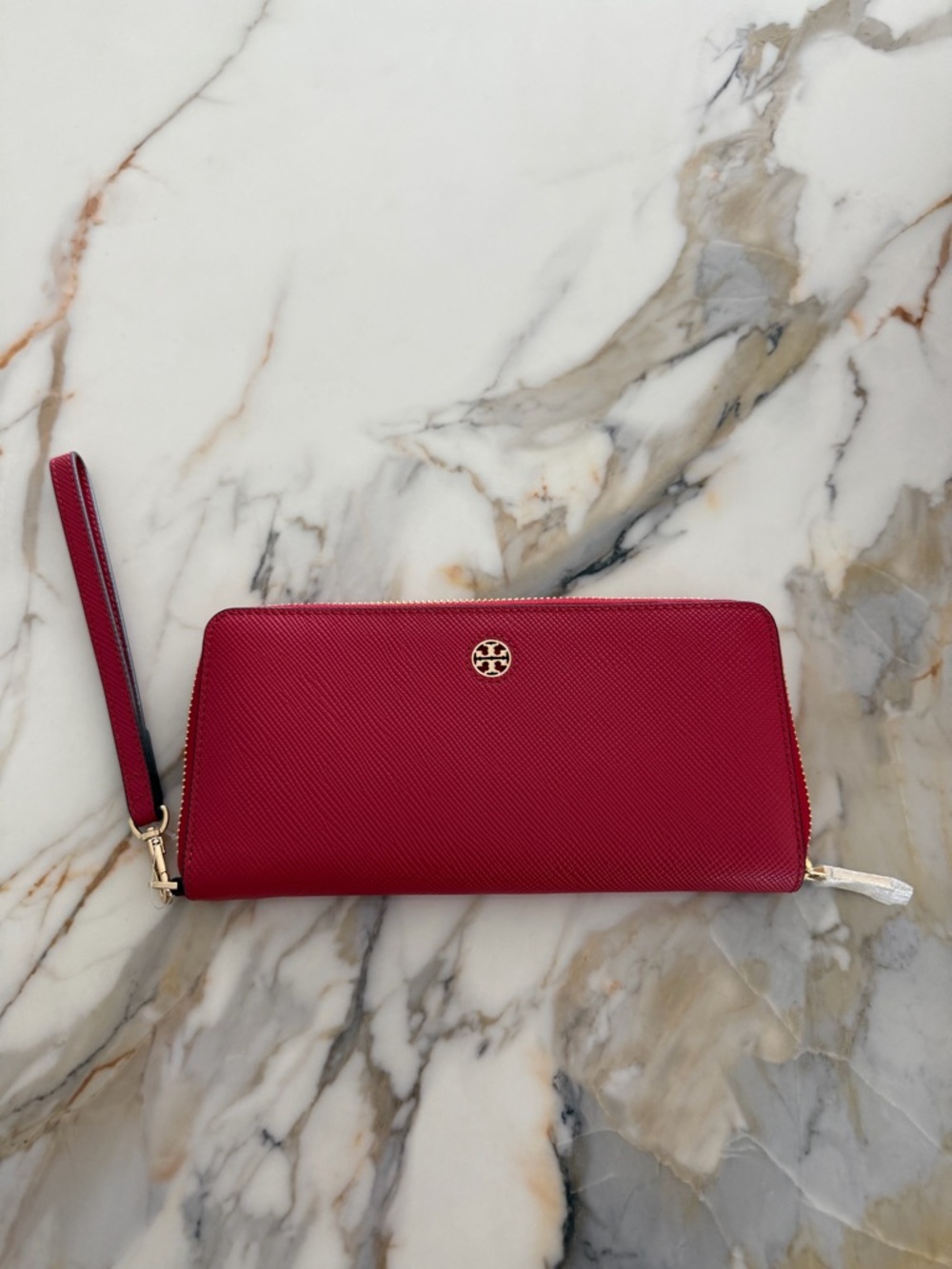 Tory Burch Perry Zip Passport Continental Wristlet Wallet